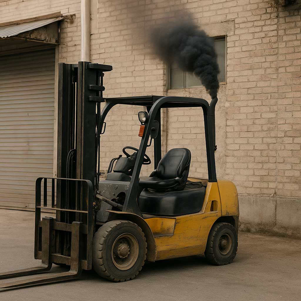 دود زیاد لیفتراک دیزلی