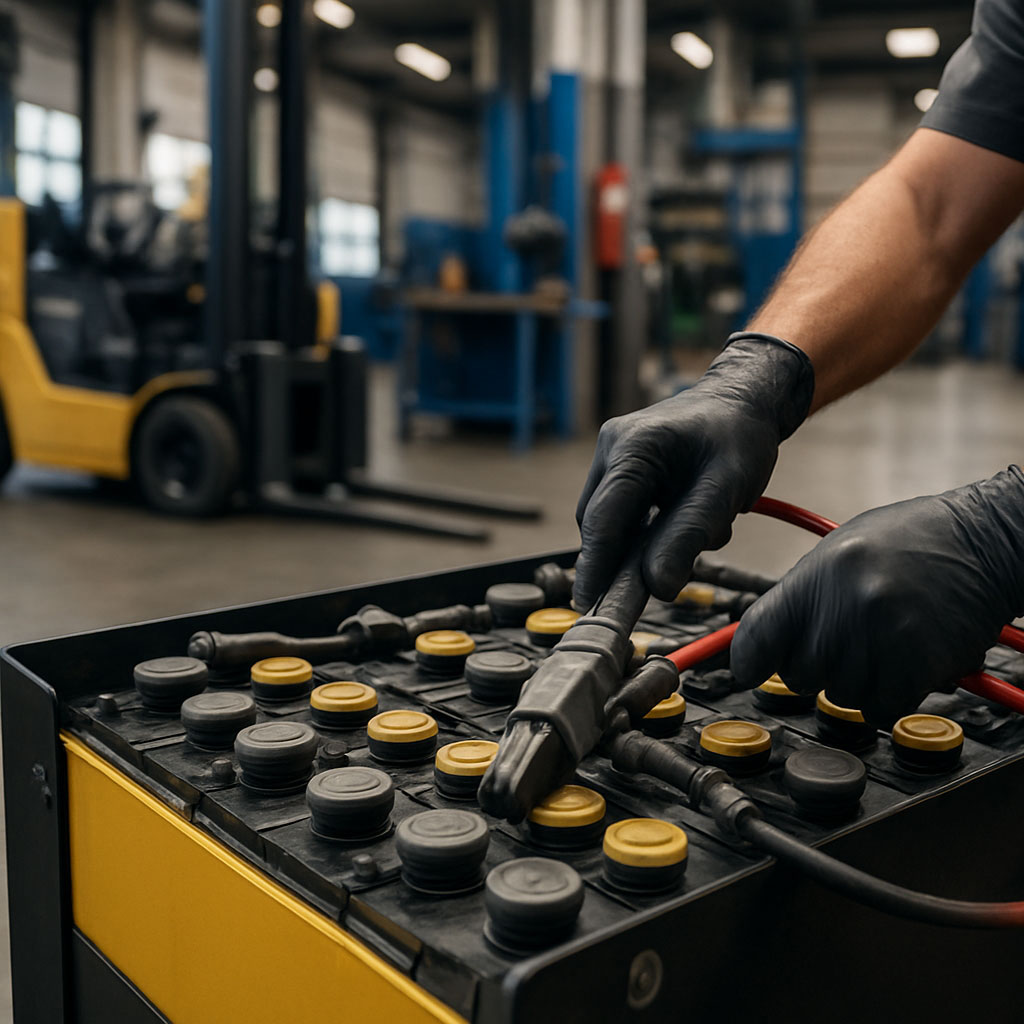 افزایش عمر مفید باتری لیفتراک