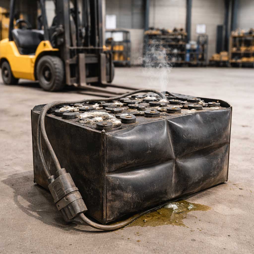 باد کردن باطری لیفتراک