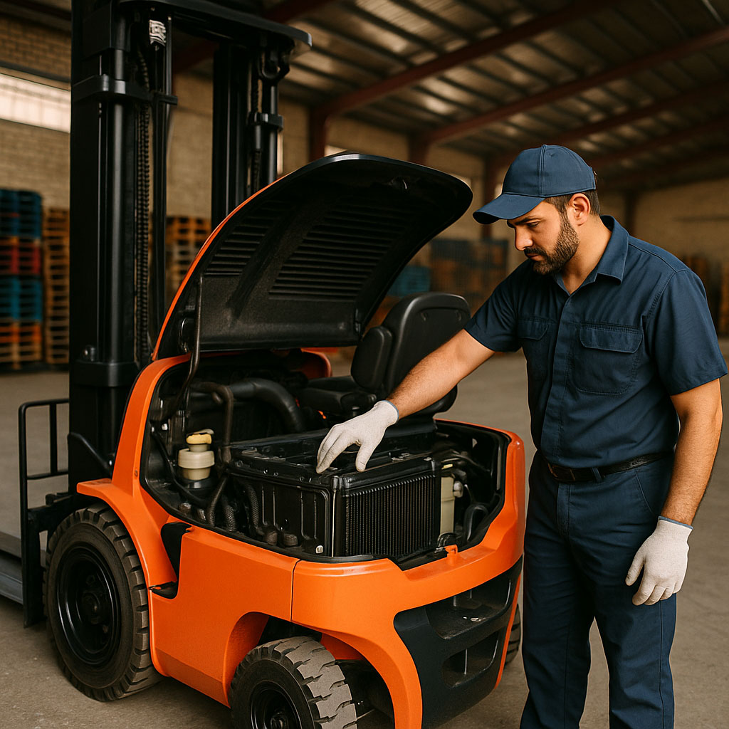 آماده‌سازی لیفتراک برای تابستان